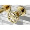 Kingston Brass KS8122RX Two-Handle Wall Mount Bathroom Faucet, Polished Brass KS8122RX - alternate 5